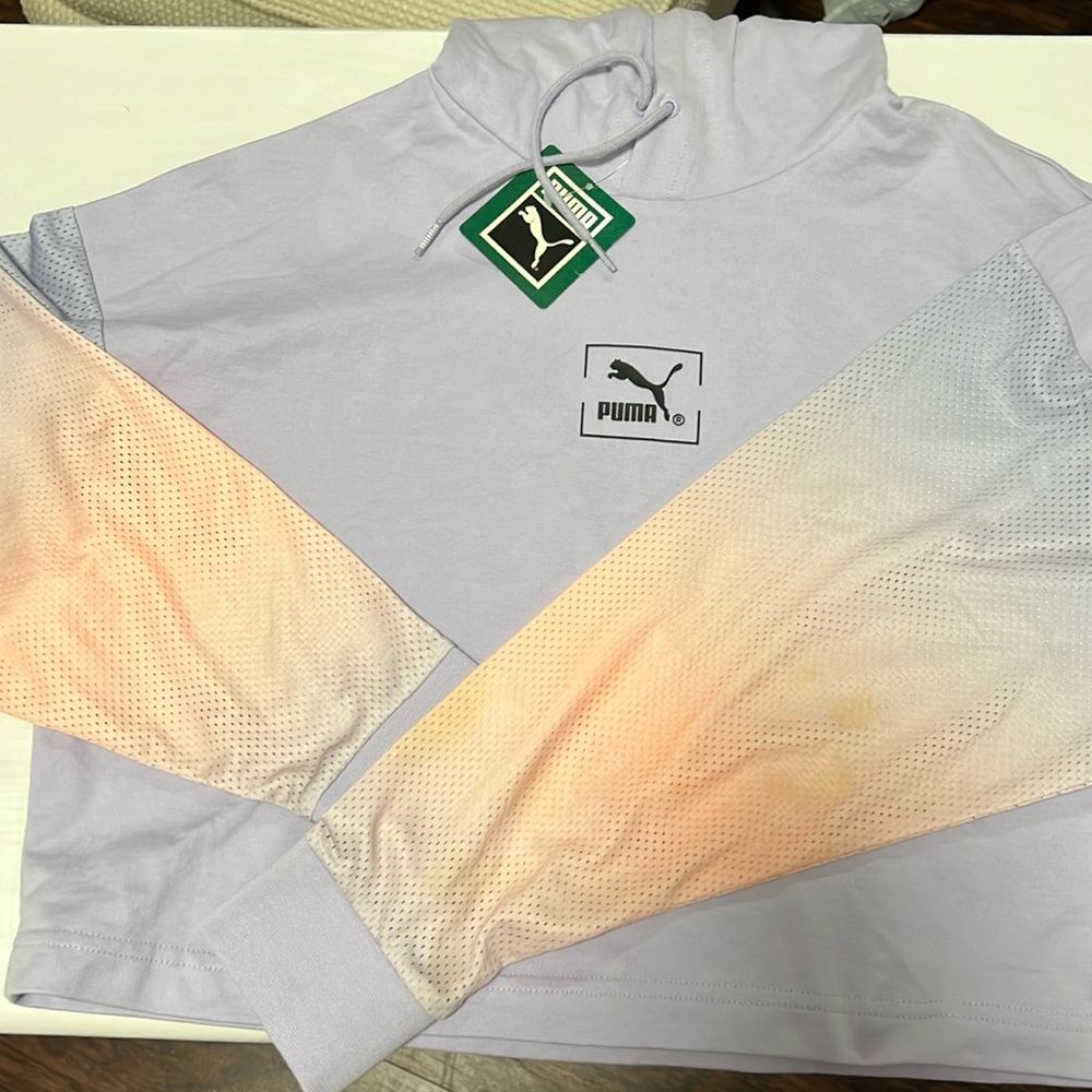 Puma Tie Dye Hoodie Crop